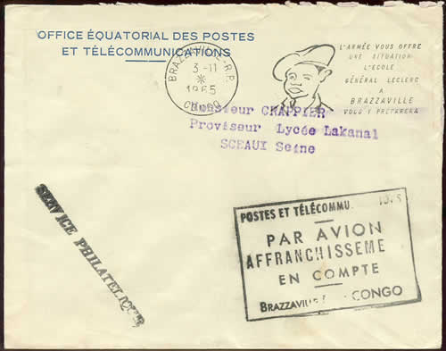 Affranchissement en compte Congo