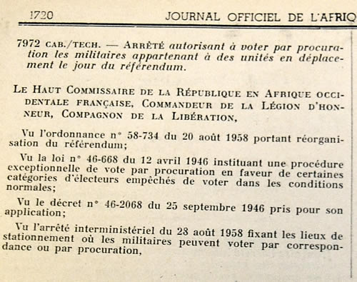 vote par procuration