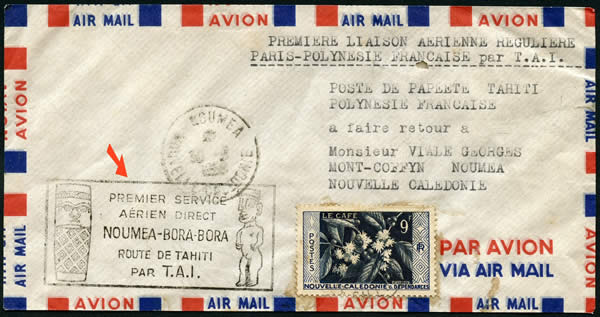 1ervol direct Nouméa bora-Bora