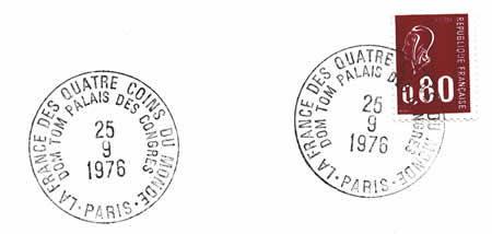cachet la France des 4 coins du Monde