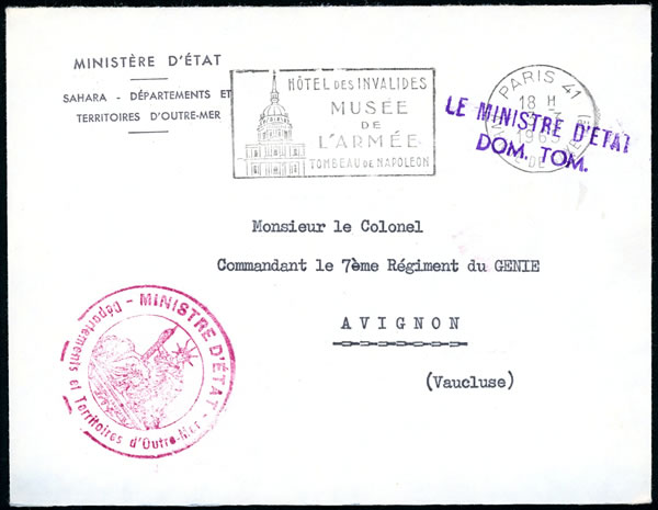 Lettre du Ministre d'état chargé des DOM-TOM