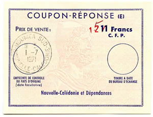 Nouvelle Calédonie CRE 11FCFP