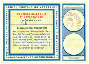 Nouvelle Calédonie CRI 16 F manuscrit sur 15F