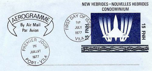 Aérogramme surchargé