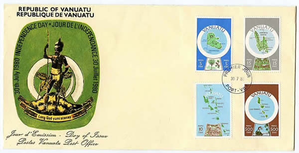 FDC 1ère série Vanuatu