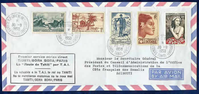 Premier vol Tahiti Bora Bora Paris