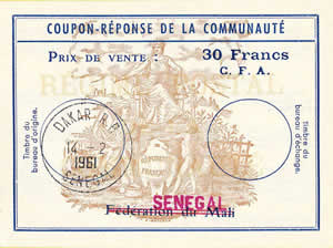 CRC de la Fédération du Mali surchargé SENEGAL