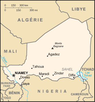 Carte du Niger