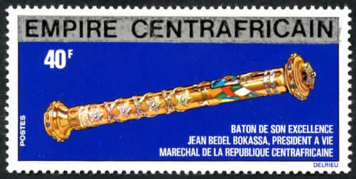 Timbre surchargé empire