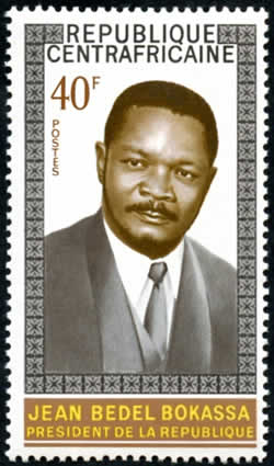 Bokassa en civil 40f
