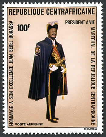 Bakassa en tenue de Maréchal