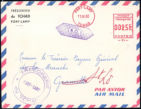 EMA Hasler du Tchad sans numéroteur