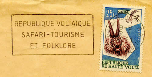 Oblitération mécanique safari tourisme Ougadougou