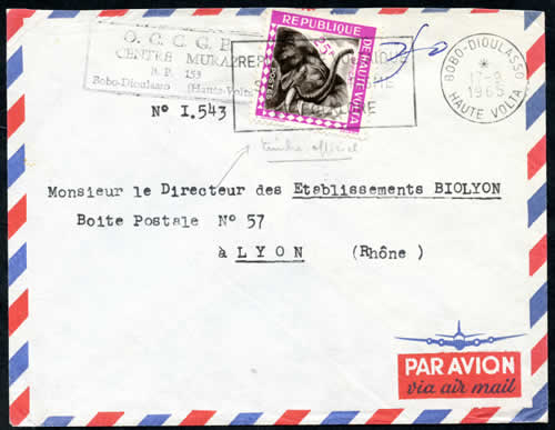 Courrier officiel 1965