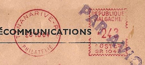EMAspécifique Tananarive Philatélie