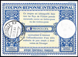 CRI AEF 30F surchargé 40 utilisé à brazzaville