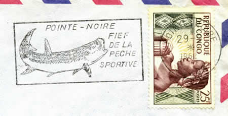 Flamme Pêcge sportive légende congo