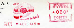 EMAS HAVAS type M légende REPUBLIQUE / COTE D'IVOIRE