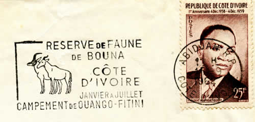 Oblitération mécanique BOUNA d'Abidjan