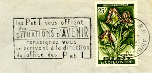 Oblitération mécanique situation d'avenir PTT