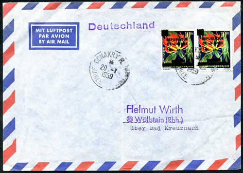 cachet Conakry R.P. échoppé