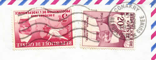 Flamme muette avec couronne REPUBLIQUE DE GUINEE