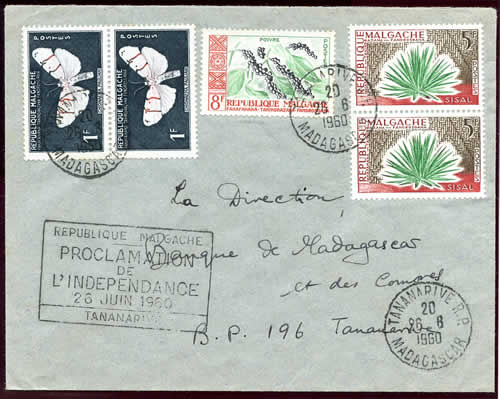 Indépendance Madagascar griffe Tanananarive