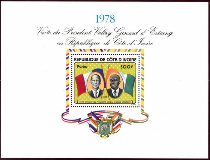BF visite Giscard d'Estaing en Côte d'Ivoire