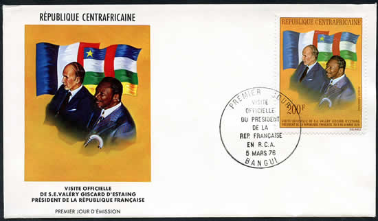 FDC visite Pdt Giscard à Bangui