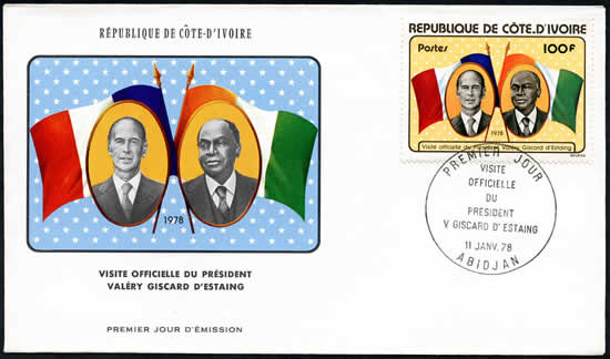 FDC visite Pdt Giscard d'Estaing à Abidjan