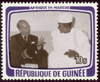 Visite Giscard D'Estaing en Guinée