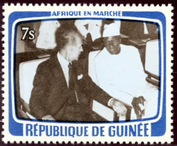 Visite Giscard D'Estaing en Guinée