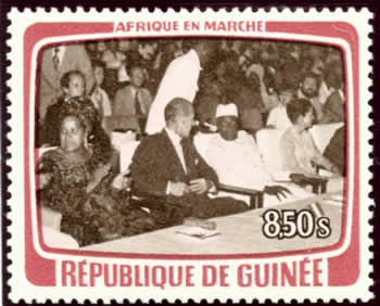 Visite Giscard D'Estaing en Guinée