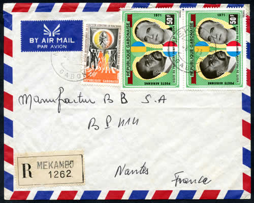 Pompidou gabon sur lettre