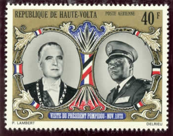 Visite Pompidou Haute-Volta