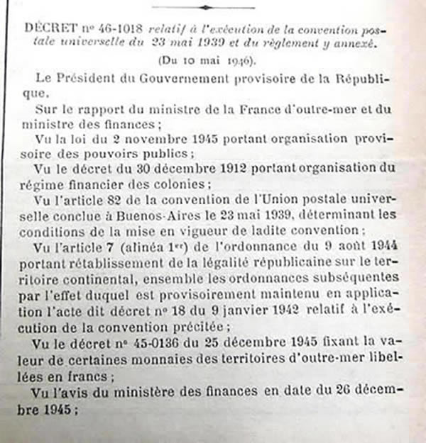tarif étranger