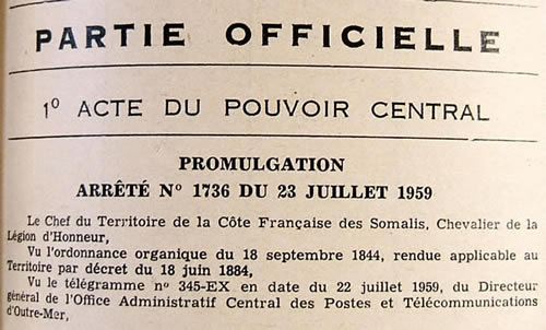 arrêté de promulgation