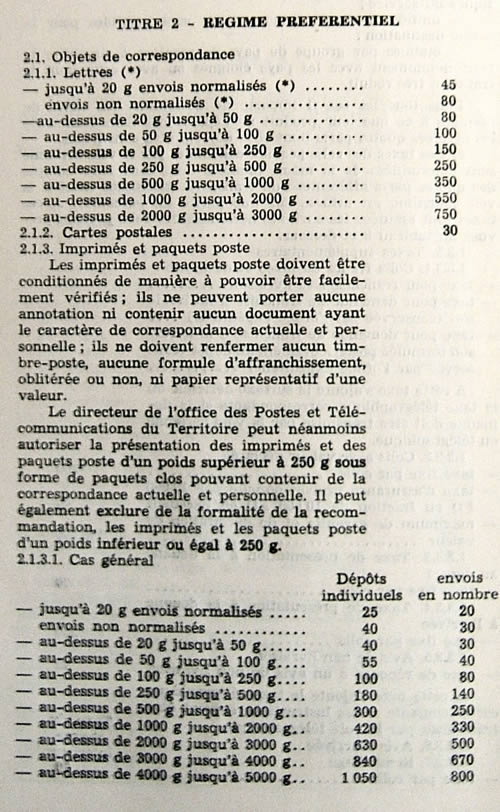 tarif préférentiel