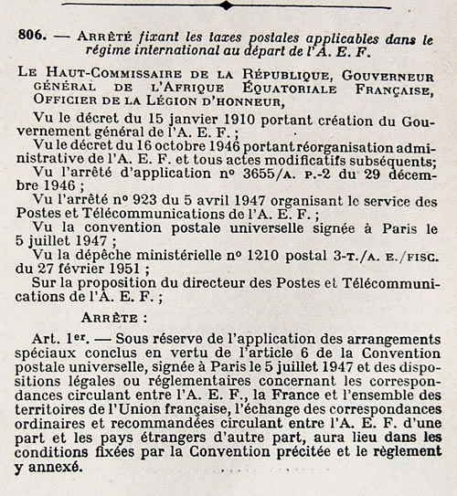 tarif étranger 