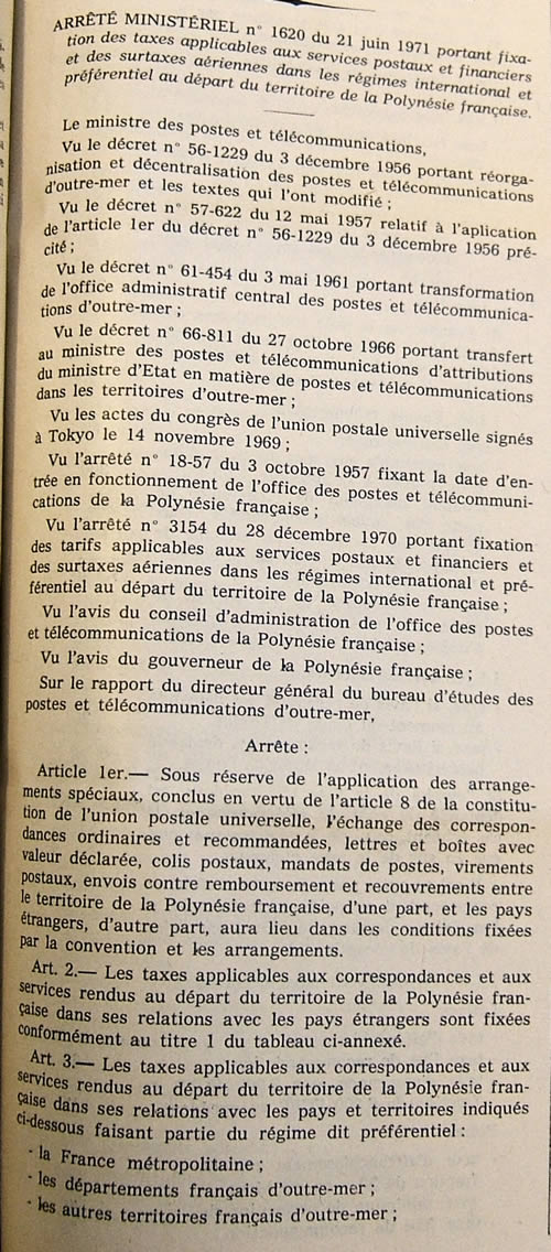 arrêté ministériel