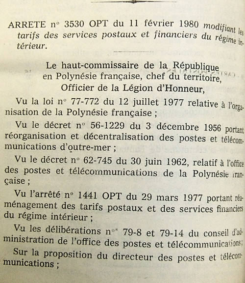 arrêté ministériel