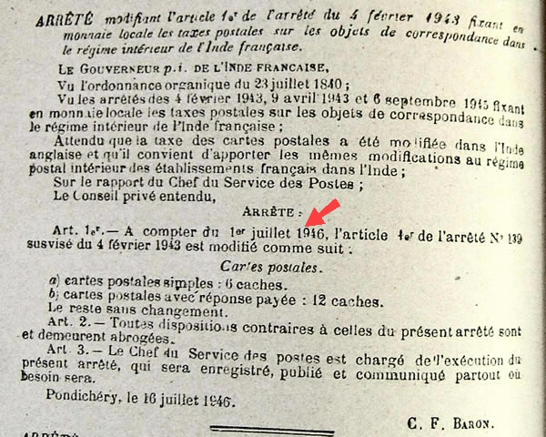 Nouveaux tarifs carte postale