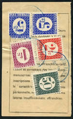 Timbres taxe sur coupon