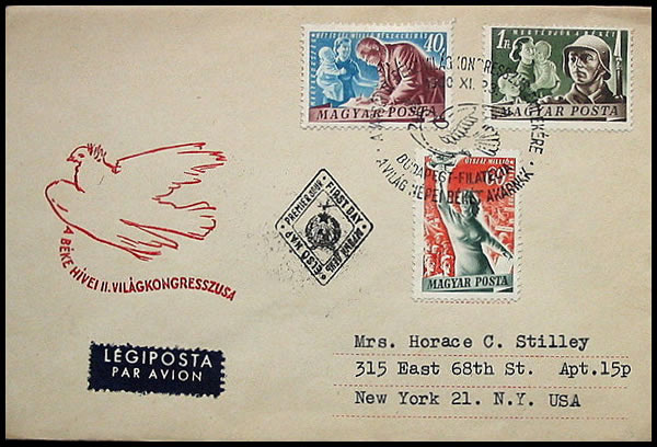 emission en Hongrie pour le 2ème congrès mondial des partisans de la Paix