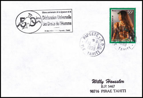 50ème anniversaire de la déclaration des Droits de l'Homme
