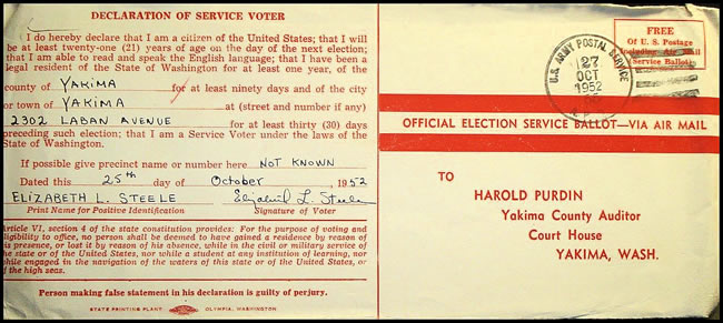 EVote par correspondance APO 55 SHAPE