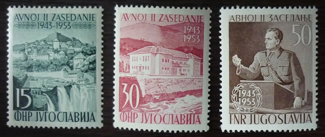 10ème anniversaire du 2ème congrès de l'AVNOJ