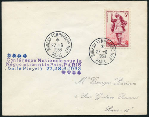 Conférence pour la Négociation et la Paix juin 1953