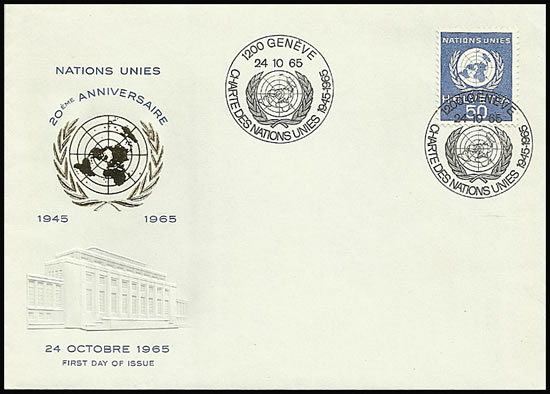 FDC Charte des Nations-Unies 24-10-65