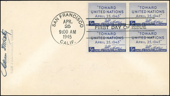 Conférence des Nations-Unies à san Francisco Avril 1945